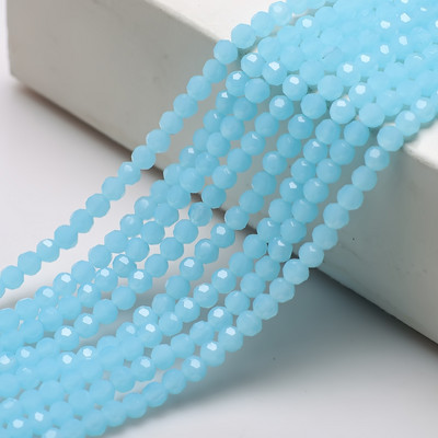 Στρογγυλές χάντρες 2/3/4 χιλιοστά 32 πλευρικής μπάλας ποδοσφαίρου κρυστάλλινα γυαλιά Spacer Loose Beading για DIY Αξεσουάρ κεντημάτων κοσμημάτων