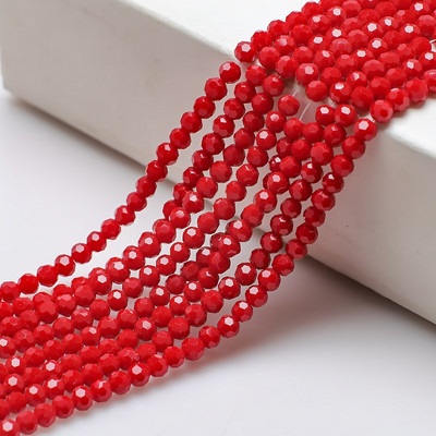 Στρογγυλές χάντρες 2/3/4 χιλιοστά 32 πλευρικής μπάλας ποδοσφαίρου κρυστάλλινα γυαλιά Spacer Loose Beading για DIY Αξεσουάρ κεντημάτων κοσμημάτων