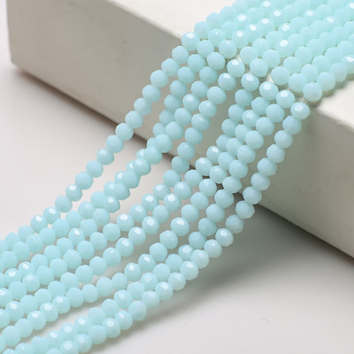 Στρογγυλές χάντρες 2/3/4 χιλιοστά 32 πλευρικής μπάλας ποδοσφαίρου κρυστάλλινα γυαλιά Spacer Loose Beading για DIY Αξεσουάρ κεντημάτων κοσμημάτων