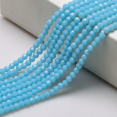 Στρογγυλές χάντρες 2/3/4 χιλιοστά 32 πλευρικής μπάλας ποδοσφαίρου κρυστάλλινα γυαλιά Spacer Loose Beading για DIY Αξεσουάρ κεντημάτων κοσμημάτων