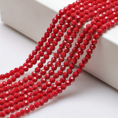 Στρογγυλές χάντρες 2/3/4 χιλιοστά 32 πλευρικής μπάλας ποδοσφαίρου κρυστάλλινα γυαλιά Spacer Loose Beading για DIY Αξεσουάρ κεντημάτων κοσμημάτων