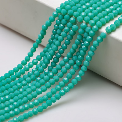 Στρογγυλές χάντρες 2/3/4 χιλιοστά 32 πλευρικής μπάλας ποδοσφαίρου κρυστάλλινα γυαλιά Spacer Loose Beading για DIY Αξεσουάρ κεντημάτων κοσμημάτων