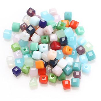 Mixed Color Crystal China Jewelry Glass Square Beads 2/3/4/6/8/10mm Crafts Material Supplier Βραχιόλι DIY Making Accessories