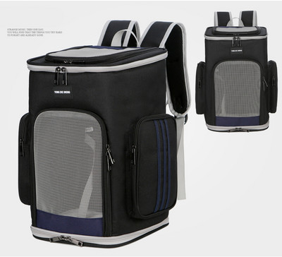 Putna torba za kućne ljubimce Modna prozračna ležerna prijenosna nosiljka za kućne ljubimce Vanjski ruksak za mačku, malog psa, torba za štene, mačića velikog kapaciteta