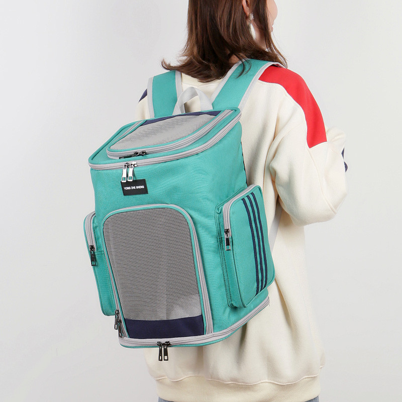 Putna torba za kućne ljubimce Modna prozračna ležerna prijenosna nosiljka za kućne ljubimce Vanjski ruksak za mačku, malog psa, torba za štene, mačića velikog kapaciteta