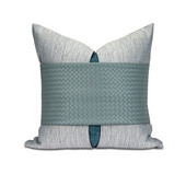 Πράσινο δερμάτινο κάλυμμα μαξιλαριού 45x45cm Γεωμετρική τετράγωνη θήκη μαξιλαροθήκης μέσης Διακοσμητικά μαξιλάρια σπιτιού για μαξιλάρια σαλονιού καναπέ