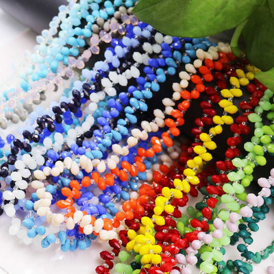 95 buc/lot 5x8mm mărgele de lacrimă din sticlă Austria pentru fabricarea de bijuterii colier accesorii bricolaj mărgele de briolette de cristal fațetate comerț cu ridicata
