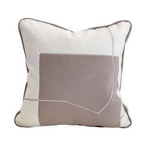 DUNXDECO Modern bézs szürke kollekció párnahuzat dekoratív párnahuzat Art Home Puha, finom színű kanapé szék ágynemű Coussin