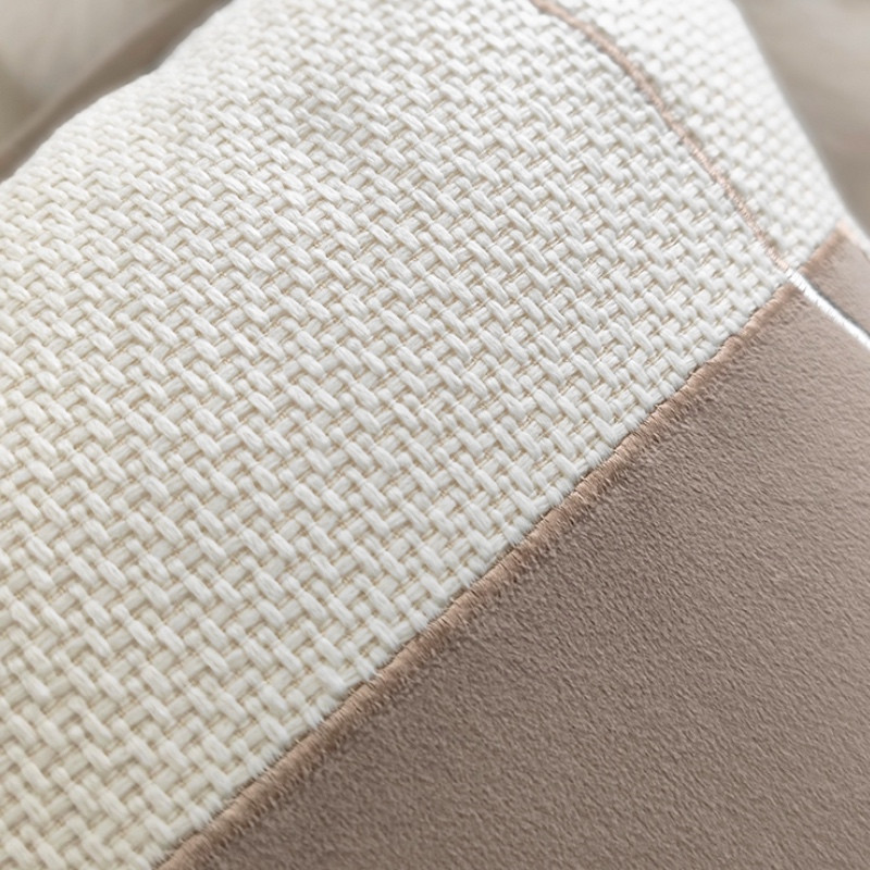 DUNXDECO Modern bézs szürke kollekció párnahuzat dekoratív párnahuzat Art Home Puha, finom színű kanapé szék ágynemű Coussin