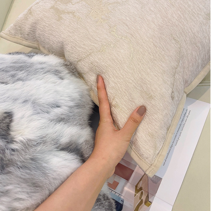 DUNXDECO Modern bézs szürke kollekció párnahuzat dekoratív párnahuzat Art Home Puha, finom színű kanapé szék ágynemű Coussin
