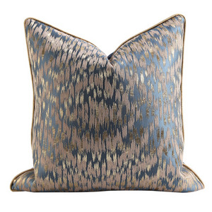 DUNXDECO Husă de pernă în stil clasic american cu undă geometrică husă de pernă decorativă, de lux, strălucitoare, canapea, scaun, lenjerie de pat Coussin