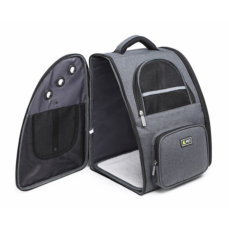 Kačių kuprinė Nešiojama kvėpuojanti šunų nešyklė Kelioninė naminių gyvūnėlių krepšys didesnėms katėms Mažiems šunims Sulankstoma naminių gyvūnėlių kuprinė Rankinė