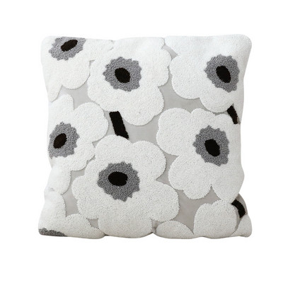 Κάλυμμα μαξιλαριού ριχτάρι μοντέρνας γεωμετρίας Diphylleia H στυλ Μπεζ ρίγες Ζακάρ Βαμβακερό λινό τετράγωνο μαξιλαροθήκη για καναπέ καναπέ-κρεβάτι