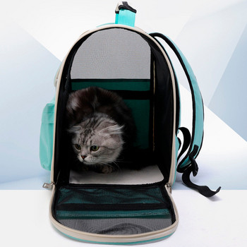 Τσάντα γάτας Τσάντα ώμου για κατοικίδια Τσάντα πλάτης γάτας Αναπνέουσα τσάντα τσάντα ταξιδιού για εξωτερικό χώρο Διαφανής τσάντα Cat Puppy Carry Pet Supplies