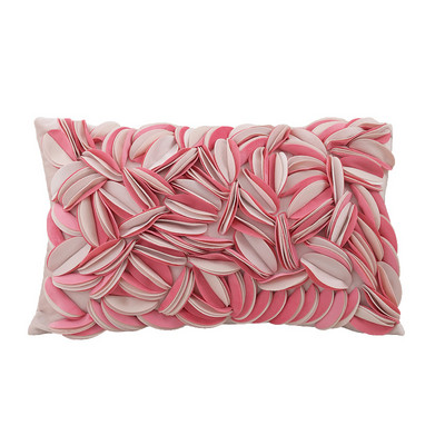 DUNXDECO Fashion 3D levél hímzés párnahuzat dekoratív párnahuzat luxus modern egyszerű kanapé szék ágynemű Coussin