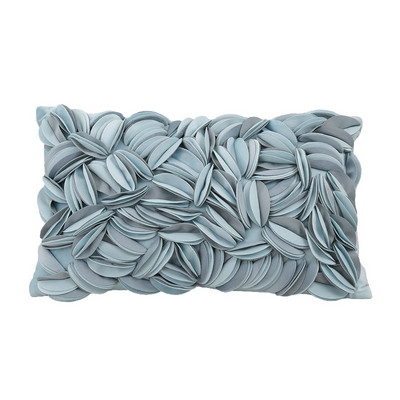 DUNXDECO Fashion 3D levél hímzés párnahuzat dekoratív párnahuzat luxus modern egyszerű kanapé szék ágynemű Coussin