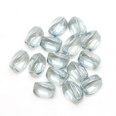 20db 10x12mm csavaros kristályüveg gyöngyök ékszerkészítéshez karkötő barkácsolás kézzel készített nyaklánc gyöngyös kiegészítők kellékek