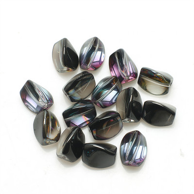 20db 10x12mm csavaros kristályüveg gyöngyök ékszerkészítéshez karkötő barkácsolás kézzel készített nyaklánc gyöngyös kiegészítők kellékek