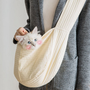 Simple Fashion Go Out Преносима платнена чанта с едно рамо за котки и кучета Раница Диагонален пакет Плюшена котка Стоки за домашни любимци
