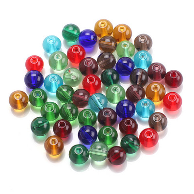 45Pcs/Lot 8mm Narukvice Perle Raznobojne Staklene Okrugle Sapcer Perle Za DIY Izradu Nakita Ogrlica Ručni rad Veleprodaja na veliko