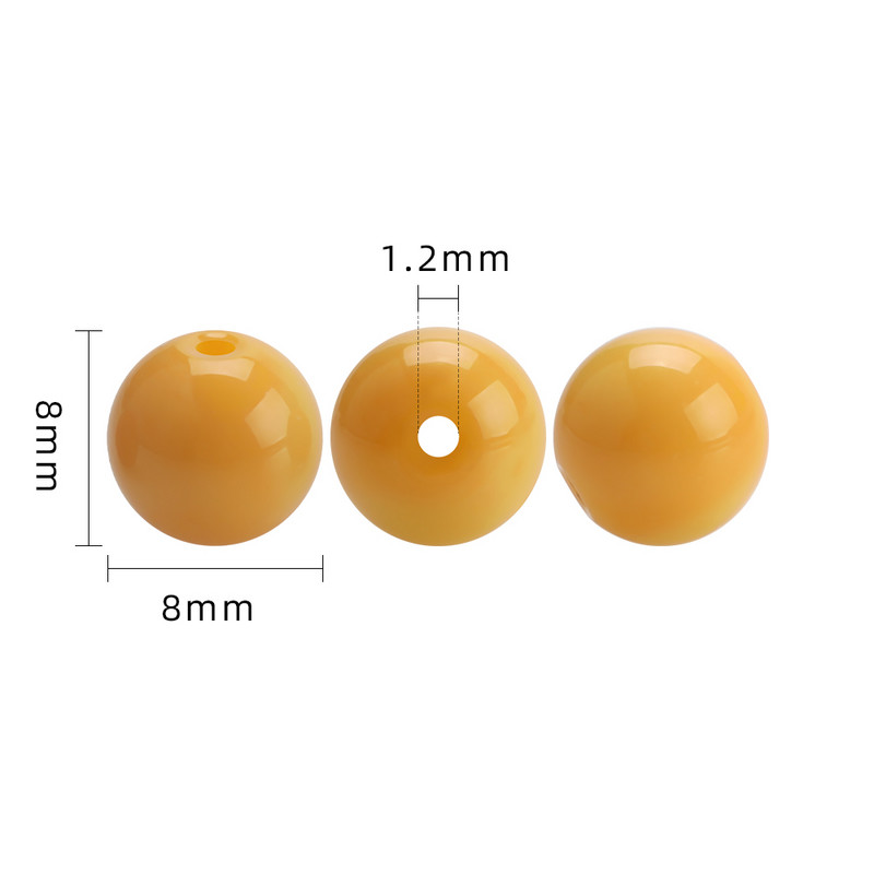 45Pcs/Lot 8mm Narukvice Perle Raznobojne Staklene Okrugle Sapcer Perle Za DIY Izradu Nakita Ogrlica Ručni rad Veleprodaja na veliko