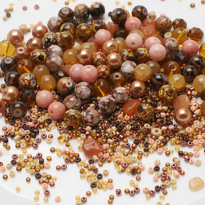 40g Μικτού μεγέθους Πολύχρωμες τσέχικες γυάλινες χάντρες σπόροι στρογγυλές χάντρες με τρύπες DIY βραχιόλι Γούρια Κολιέ χάντρες για την κατασκευή κοσμημάτων