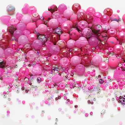 40g Μικτού μεγέθους Πολύχρωμες τσέχικες γυάλινες χάντρες σπόροι στρογγυλές χάντρες με τρύπες DIY βραχιόλι Γούρια Κολιέ χάντρες για την κατασκευή κοσμημάτων