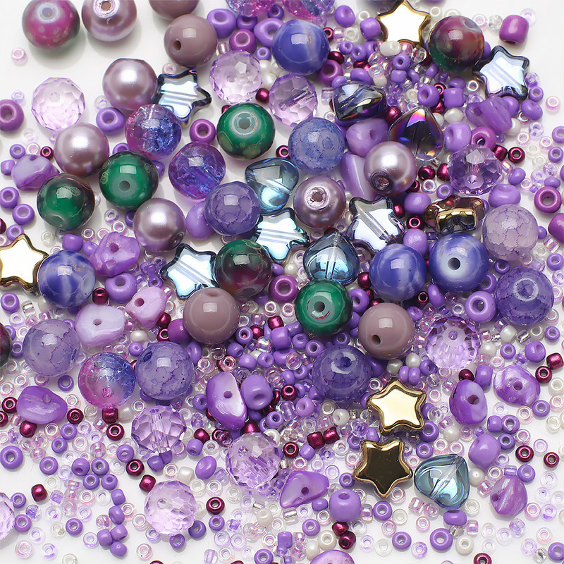 40g Μικτού μεγέθους Πολύχρωμες τσέχικες γυάλινες χάντρες σπόροι στρογγυλές χάντρες με τρύπες DIY βραχιόλι Γούρια Κολιέ χάντρες για την κατασκευή κοσμημάτων