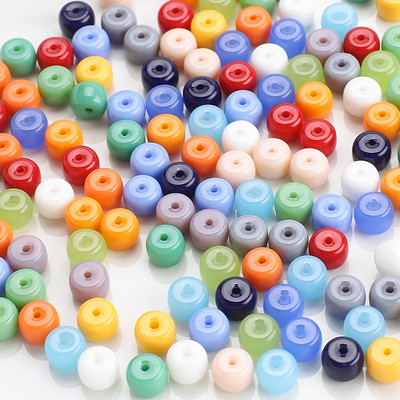 60 τμχ/Παρτίδα 6x8 χιλιοστά Κρυστάλλινες χάντρες από γυαλί κυλινδρικό χαλαρό διαχωριστικό με χάντρες για προμήθειες κατασκευής κοσμημάτων Βραχιόλι κολιέ Charms