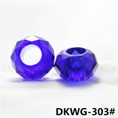 ZHUBI üveg távtartó, kerek 8*14 mm-es kristály Rondelle nagy lyukú gyöngyökkel, barkácsolás, ékszerek nagykereskedelme, anyagok készítése karkötő
