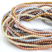 1400 kom Staklene matirane perle s rupom od 2 mm, svijetla kugla, fasetirani odstojnik, labave perle, kristali za dodatke za rukotvorine, veleprodaja