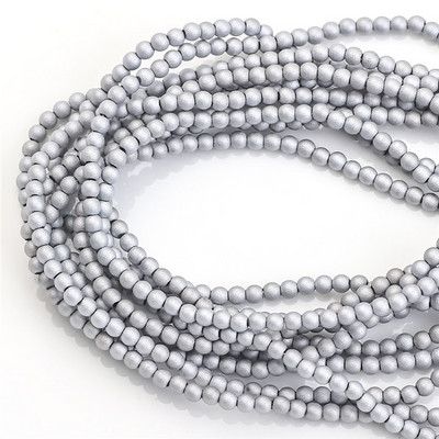 1400 kom Staklene matirane perle s rupom od 2 mm, svijetla kugla, fasetirani odstojnik, labave perle, kristali za dodatke za rukotvorine, veleprodaja