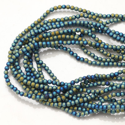 1400 kom Staklene matirane perle s rupom od 2 mm, svijetla kugla, fasetirani odstojnik, labave perle, kristali za dodatke za rukotvorine, veleprodaja