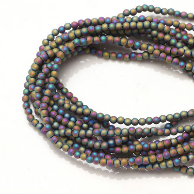 1400 kom Staklene matirane perle s rupom od 2 mm, svijetla kugla, fasetirani odstojnik, labave perle, kristali za dodatke za rukotvorine, veleprodaja