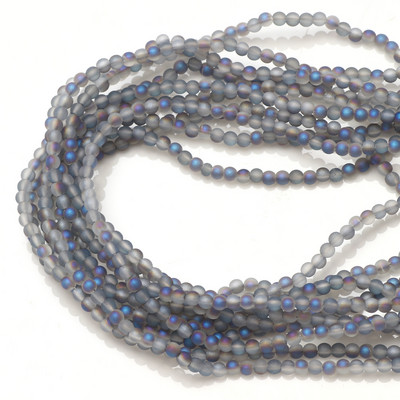 1400 kom Staklene matirane perle s rupom od 2 mm, svijetla kugla, fasetirani odstojnik, labave perle, kristali za dodatke za rukotvorine, veleprodaja