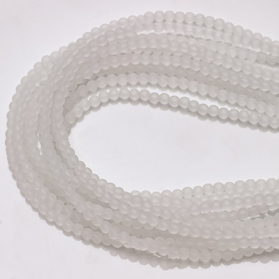 1400 kom Staklene matirane perle s rupom od 2 mm, svijetla kugla, fasetirani odstojnik, labave perle, kristali za dodatke za rukotvorine, veleprodaja