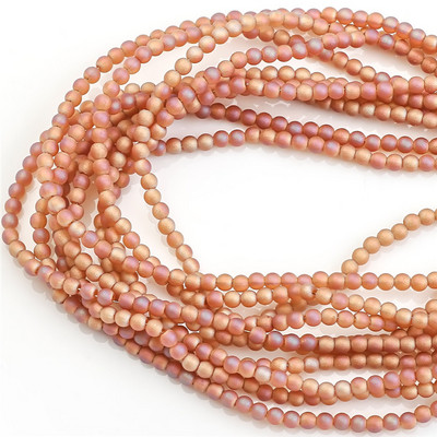 1400 kom Staklene matirane perle s rupom od 2 mm, svijetla kugla, fasetirani odstojnik, labave perle, kristali za dodatke za rukotvorine, veleprodaja