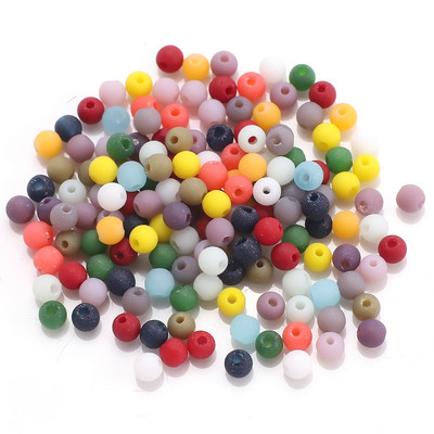 1400 kom Staklene matirane perle s rupom od 2 mm, svijetla kugla, fasetirani odstojnik, labave perle, kristali za dodatke za rukotvorine, veleprodaja