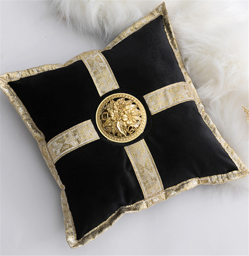 Bliski istok, luksuzni keramički plamenik, jastuk, držač za kadionicu, kreativni zlatni jastuk, kućna čajna kuća, dodaci za jogu 30x30 cm