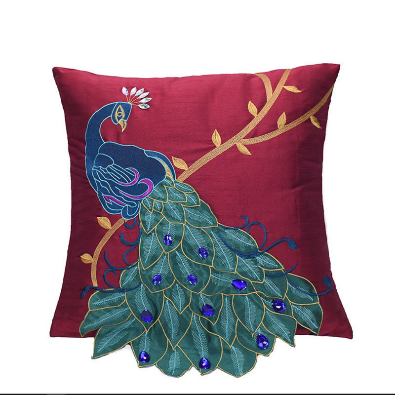 Husă de pernă cu brodare etnică 45x45 Husă de pernă pentru canapea Decorat Home Huse de pernă Față de pernă decorativă Husă de pernă 30x50