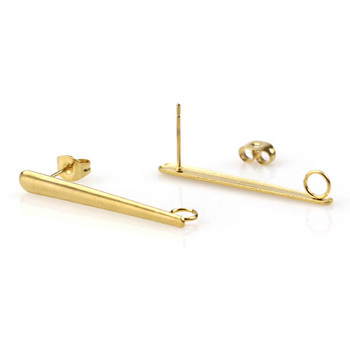 Aiovlo 10 τμχ/παρτίδα Ανοξείδωτο ατσάλι Fashion Long Earrings Pendant Connector for DIY Earrings Jewelry Making Supplies ευρήματα