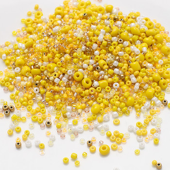 20g/Συσκευασία Μέγεθος Μείγματος 1,5-4mm Γυάλινες Χάντρες Σπόροι Στρογγυλές Μικτά Στερεά Χρώματα Spacer Glass Rice Beads for Fashion DIY Χειροποίητο βραχιόλι