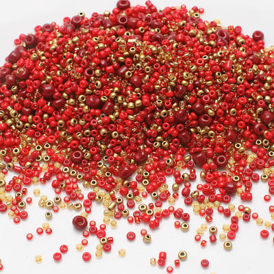 20 g/csomag vegyes méret 1,5-4 mm üvegmag gyöngyök kerek vegyes egyszínű távtartó üveg rizsgyöngyök divathoz barkács kézzel készített karkötő