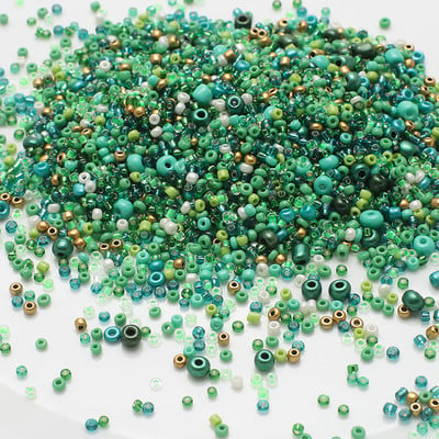 20 g/csomag vegyes méret 1,5-4 mm üvegmag gyöngyök kerek vegyes egyszínű távtartó üveg rizsgyöngyök divathoz barkács kézzel készített karkötő