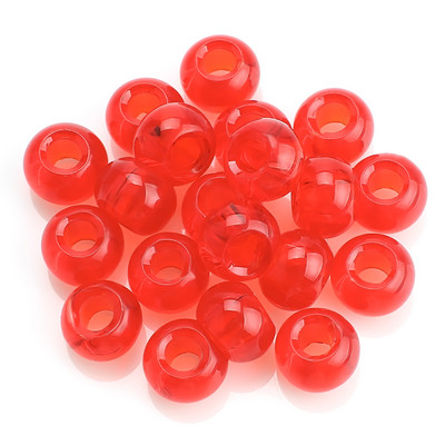 20 komada staklenih okruglih perli s velikom rupom, dvobojne perle s velikom rupom od 10x14 mm, kristalni odstojnik za DIY izradu narukvica, ručno izrađen nakit