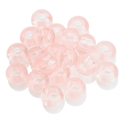 20 komada staklenih okruglih perli s velikom rupom, dvobojne perle s velikom rupom od 10x14 mm, kristalni odstojnik za DIY izradu narukvica, ručno izrađen nakit