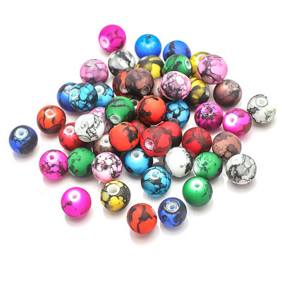 45 kom Šarene staklene narukvice Kamen 8 mm kristalno mat okrugle razmaknice perle za izradu nakita DIY ogrlica Nakit Dodaci