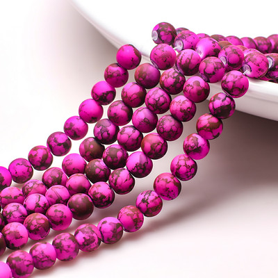 45 kom Šarene staklene narukvice Kamen 8 mm kristalno mat okrugle razmaknice perle za izradu nakita DIY ogrlica Nakit Dodaci