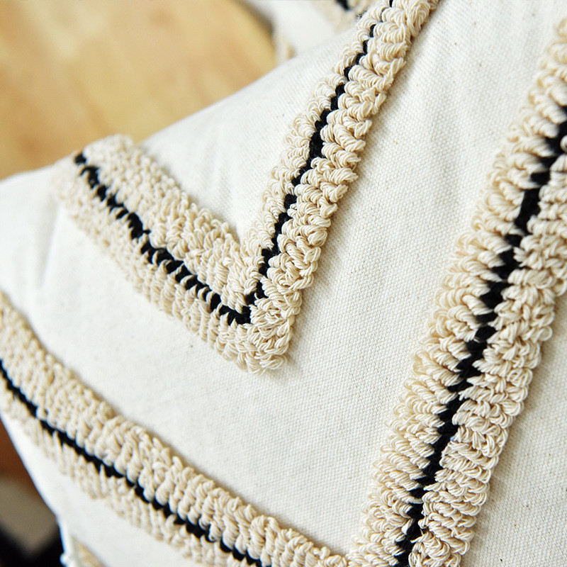 Boemska jastučnica Geometrijska jastučnica s resicama Moderna jastučnica za kauč Dekorirana jastučnica