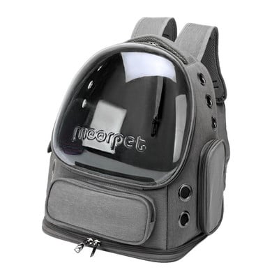 Kačių nešiojimo kuprinė katėms ir mažiems šunims, vėdinamas skaidrus nešiojamasis krepšys, nešiojimo kuprinė žygiams, naudojimui kelionėse
